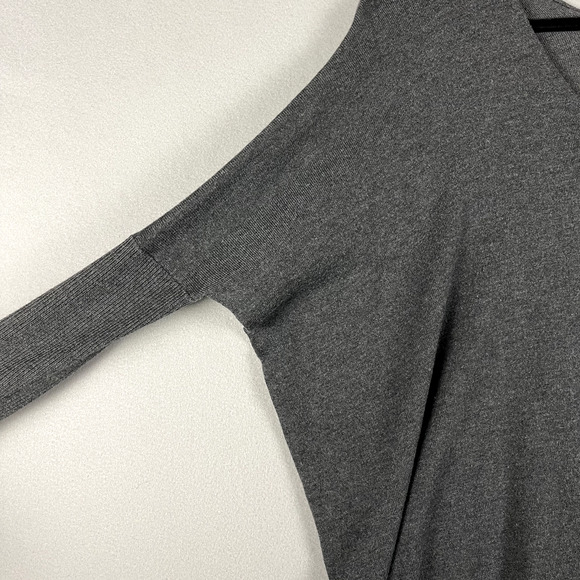 Kerisma Oversized Sweater Womens Small Medium Gray V-Neck Lagenlook Relaxed Boho - Picture 4 of 16